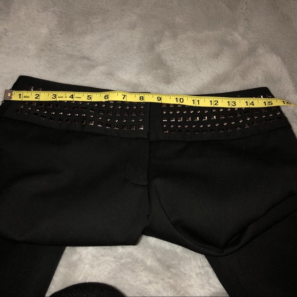 Express Design Studio Pants Black w/ Studded Waist - Picture 8 of 13